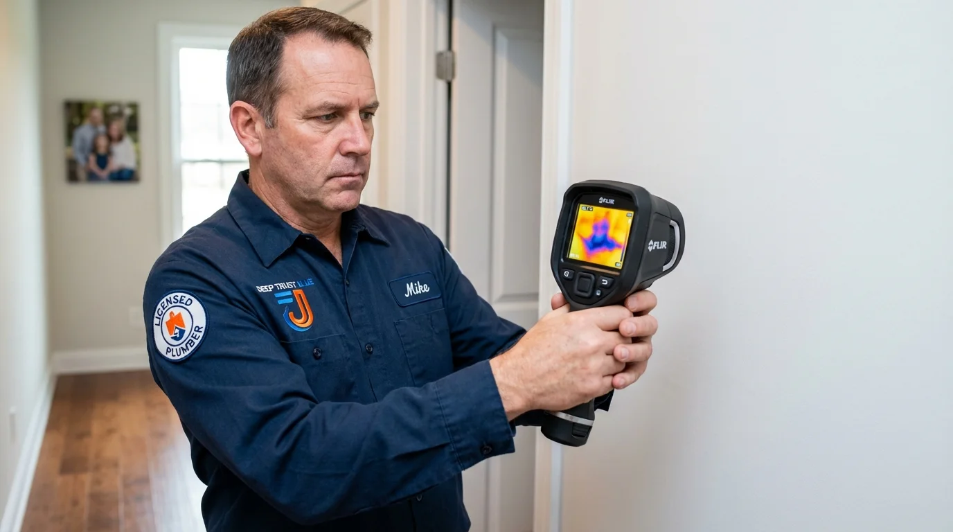 Thermal imaging leak detection by Johns Plumbing LLC in Paso Robles